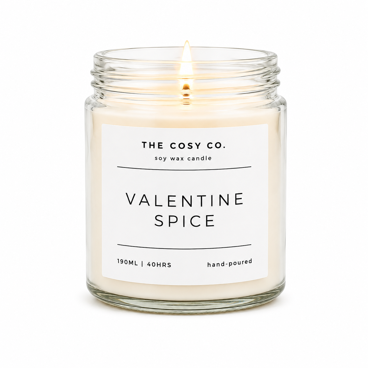The Cosy Co Valentine Spice Soy Candle
