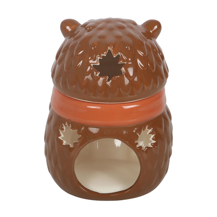 Hazel Hedgehog ceramic oil burner for fragrance oils and woodland-inspired home décor