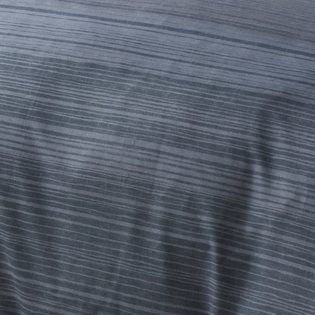 Fusion Fairhaven duvet cover set in blue featuring contemporary ombre stripe design and soft polycotton fabric