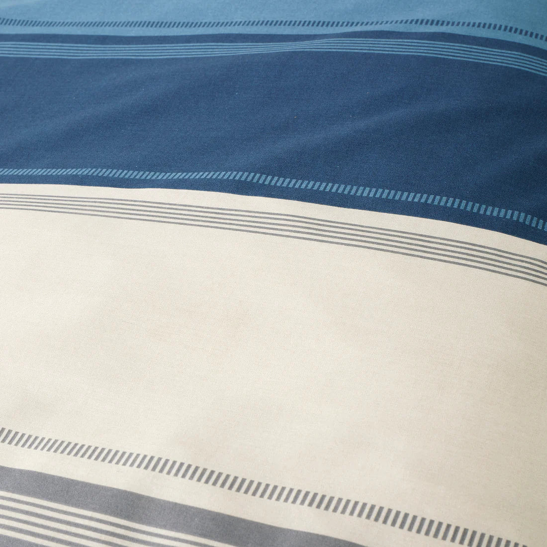 Fusion Betley Blue Stripe Reversible Duvet Cover Set