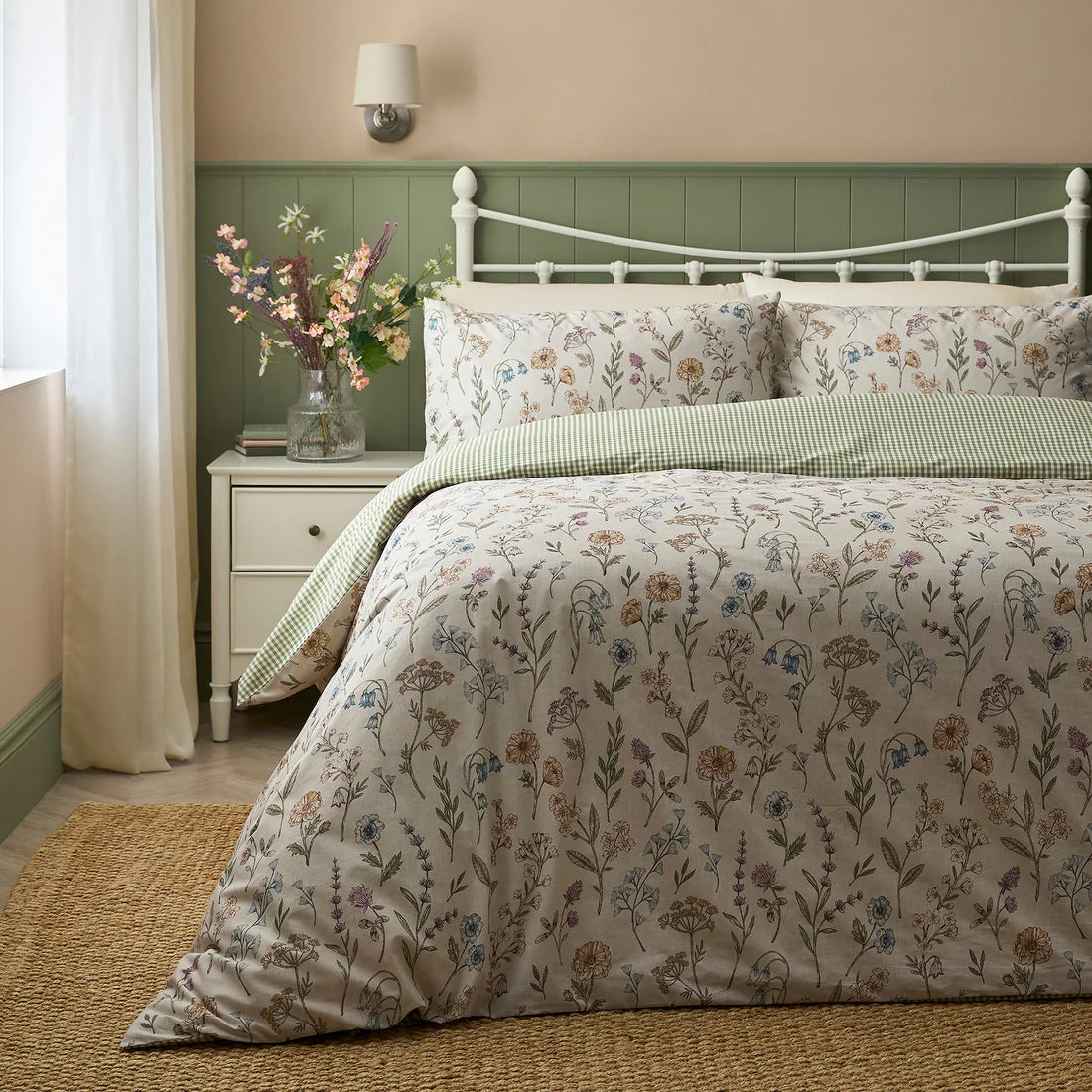 Dreams & Drapes Meadow Floral Duvet Cover Set Multi Country Cottage Bedding