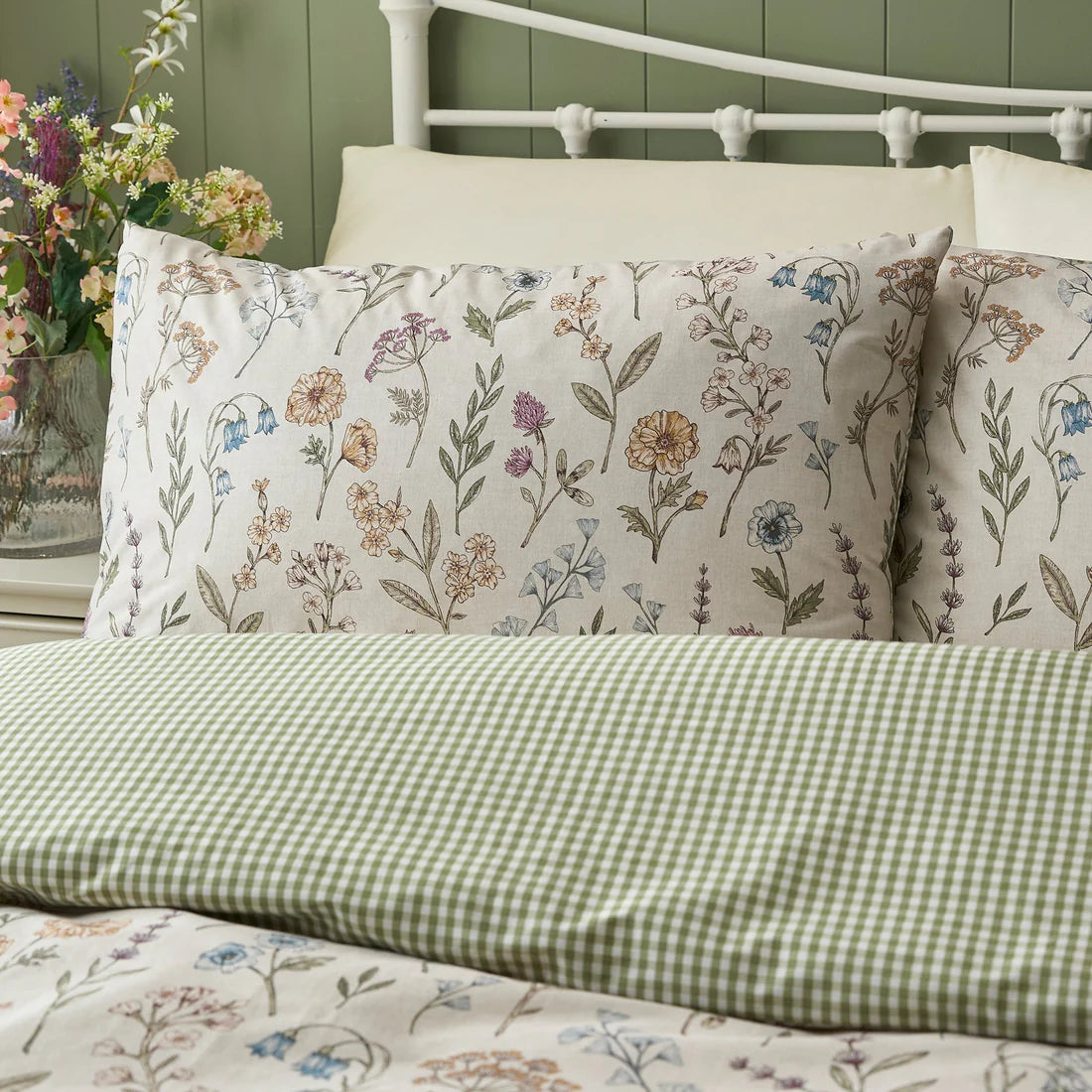 Dreams & Drapes Meadow Floral Duvet Cover Set Multi Country Cottage Bedding