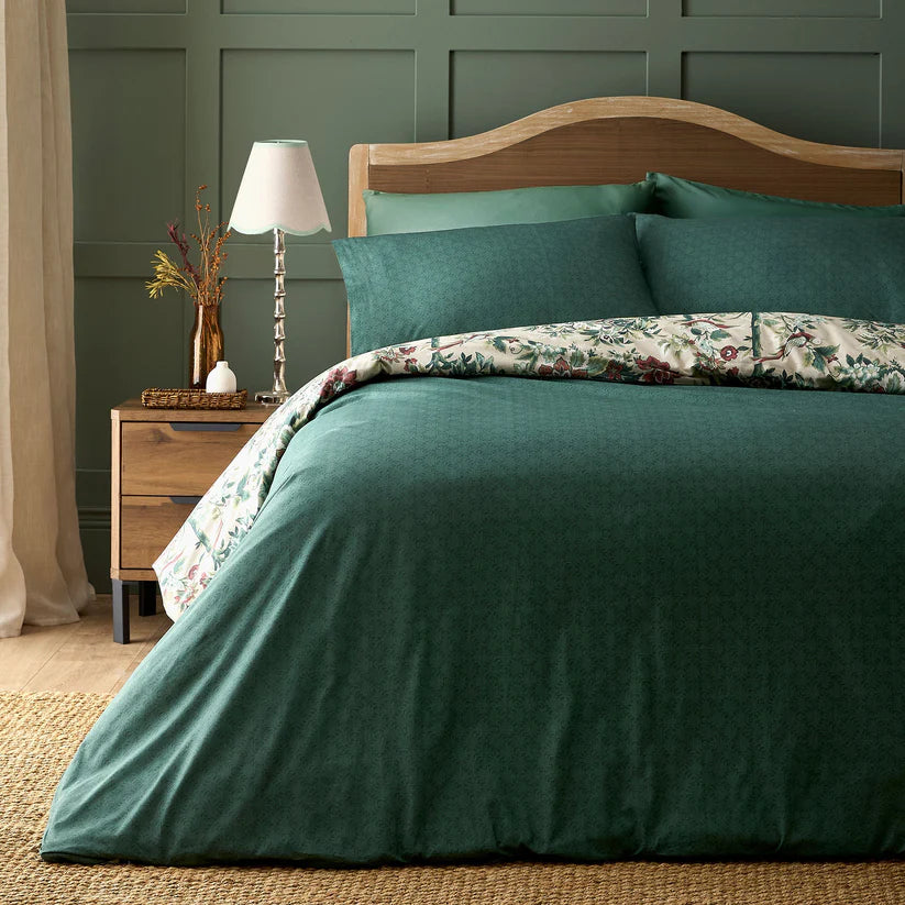 Dreams & Drapes Otillie Tapestry Duvet Cover Set Natural Floral Bedding