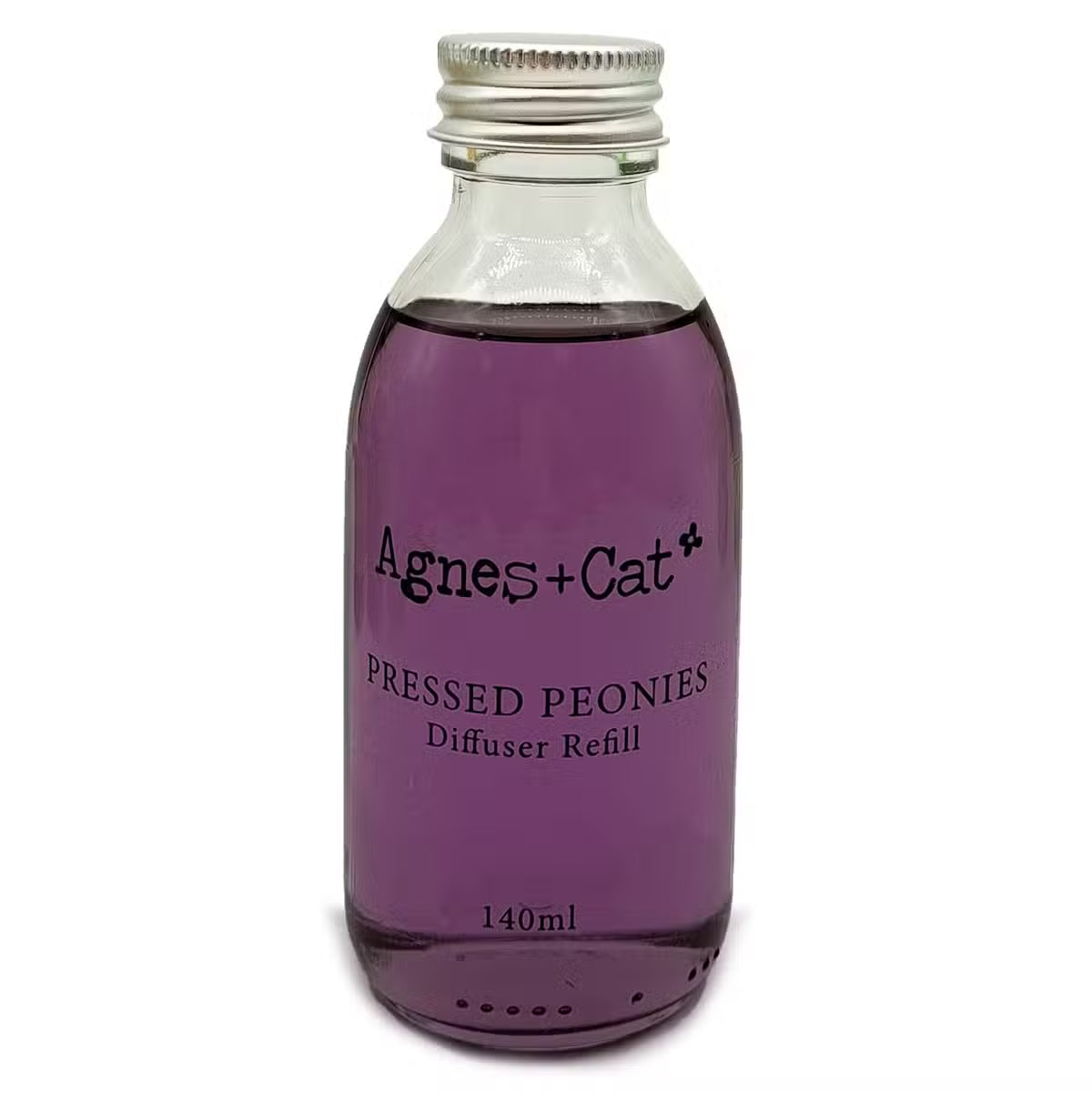 Agnes and Cat Pressed Peonies reed diffuser with elegant floral home fragrance