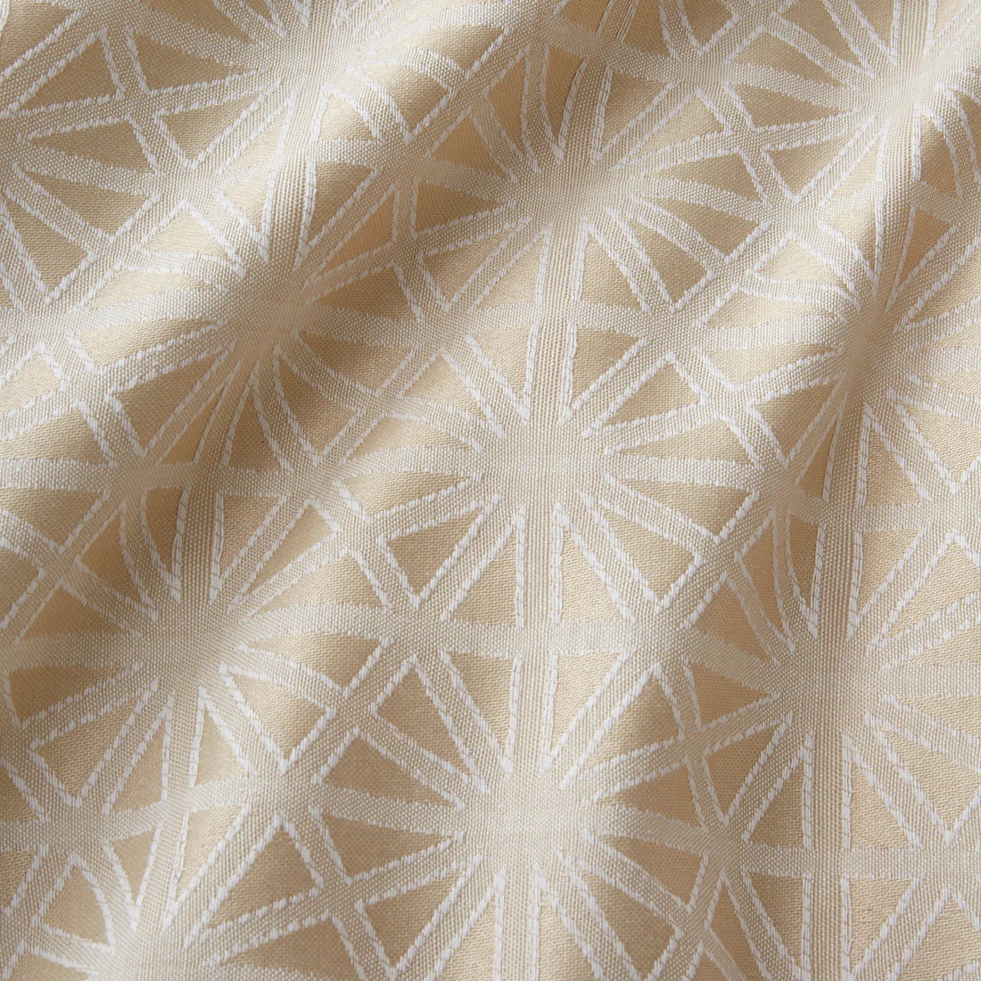 Appletree Geo Jacquard duvet cover set in natural with elegant woven geometric pattern and cotton-rich fabric