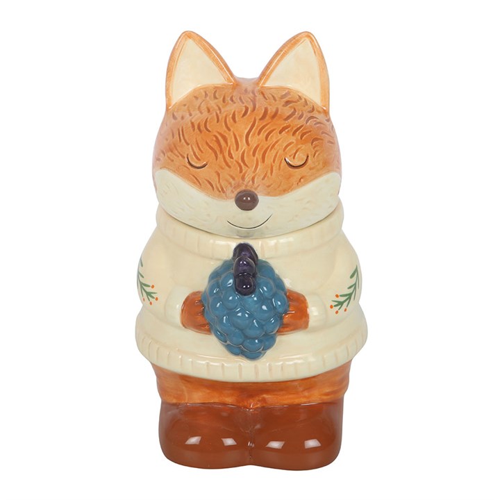 Flynn Fox ceramic oil burner and wax warmer for wax melts and fragrance oils