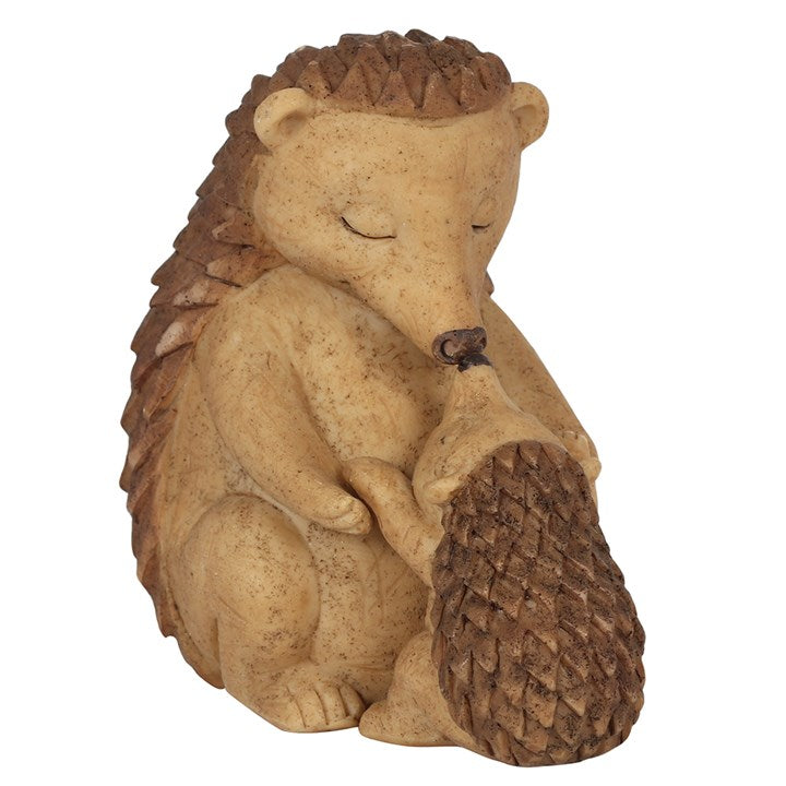 Mother and Baby Hedgehog ornament with gift box and sentimental message card for mums and loved ones