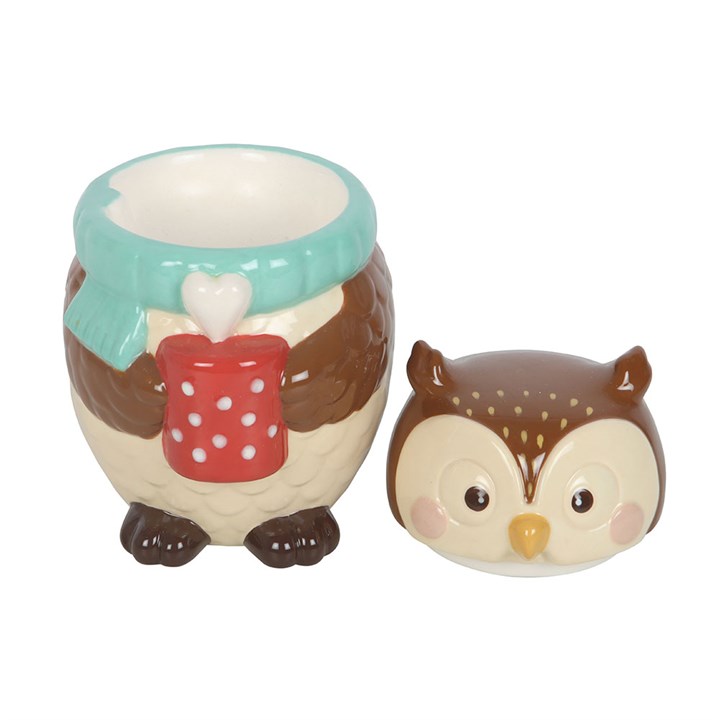 Oliver Owl ceramic oil burner for fragrance oils and woodland-inspired home décor