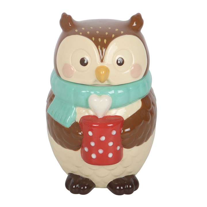 Oliver Owl ceramic oil burner for fragrance oils and woodland-inspired home décor