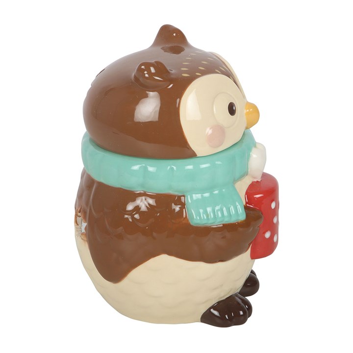 Oliver Owl ceramic oil burner for fragrance oils and woodland-inspired home décor